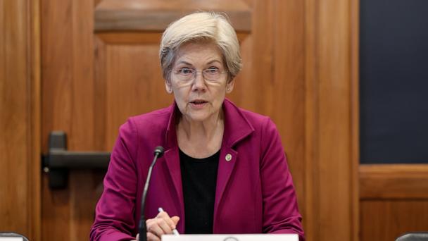 Sen. Elizabeth Warren conducts a special forum on the rising cost of education at the Dirksen Senate Office Building, on May 14, 2025, in Washington, D.C.