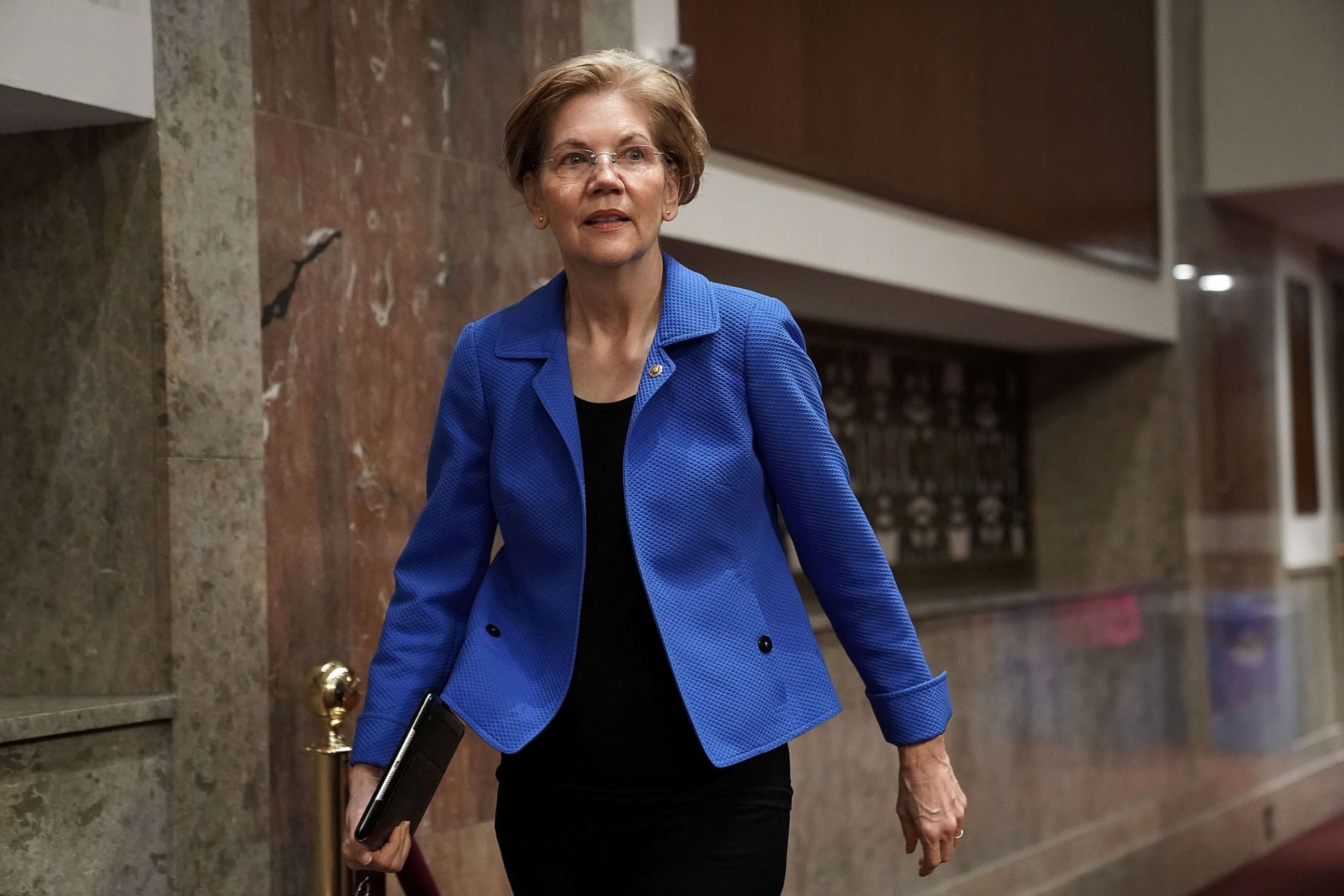 PHOTO: Sen. Elizabeth Warren on Capitol Hill, March 1, 2018.