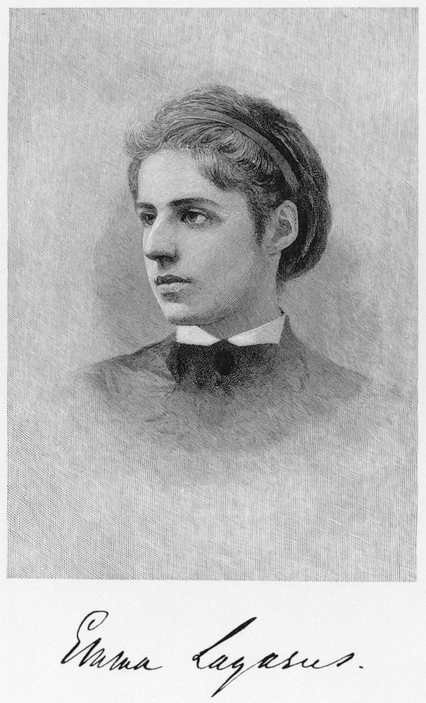 PHOTO: American poet and essayist Emma Lazarus (1849-1887), who wrote 'The New Colossus', the poem later engraved on the base of the Statue of Liberty.