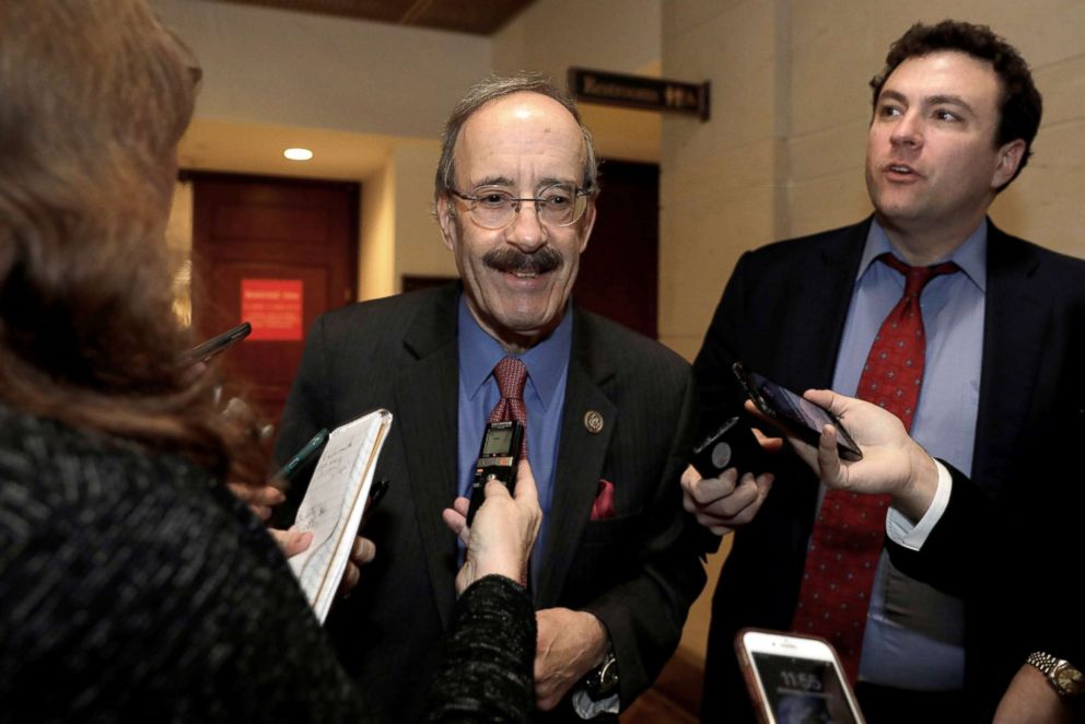 PHOTO: House Foreign Relations Committee Democratic Ranking member Rep. Eliot Engel (D-NY) speaks with reporters after a closed intelligence briefing with CIA Director Gina Haspel on Capitol Hill, Dec. 12, 2018.