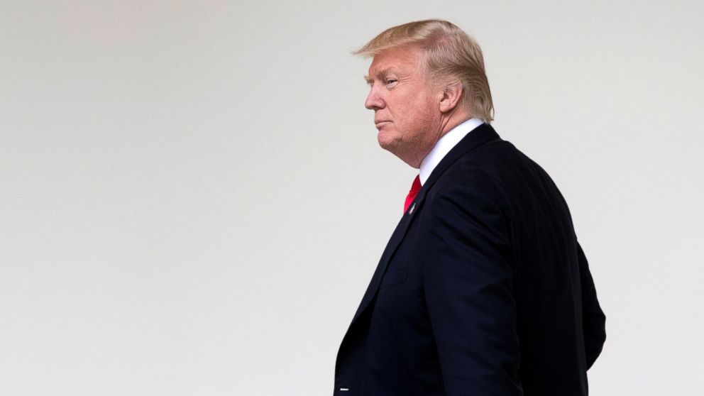 President Donald J. Trump walks down the Colonnade to the Oval Office, June 7, 2017. 