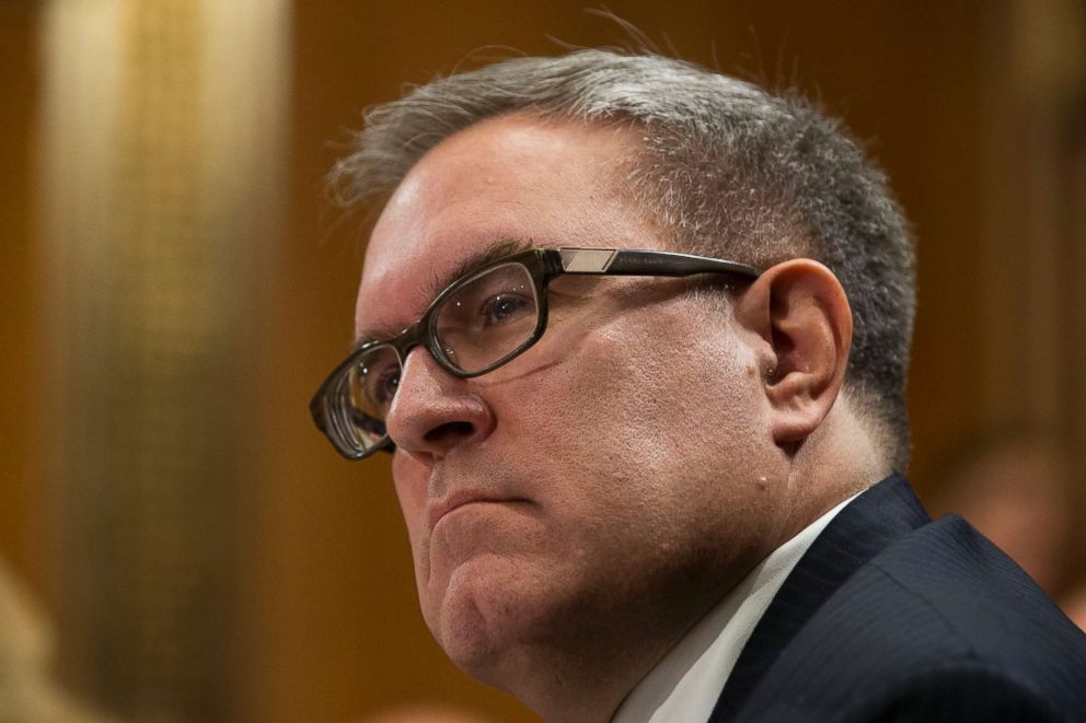 PHOTO: Andrew Wheeler during his confirmation hearing to be Deputy Administrator of the EPA before the United States Senate Committee on the Environment and Public Works, November 8th, 2017.