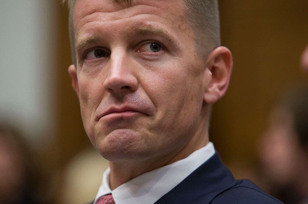 PHOTO: Erik Prince, founder of CEO of Blackwater, listens during a hearing in front of the House Oversight and Government Reform committee on Capitol Hill in Washington, D.C., Oct. 2, 2007.
