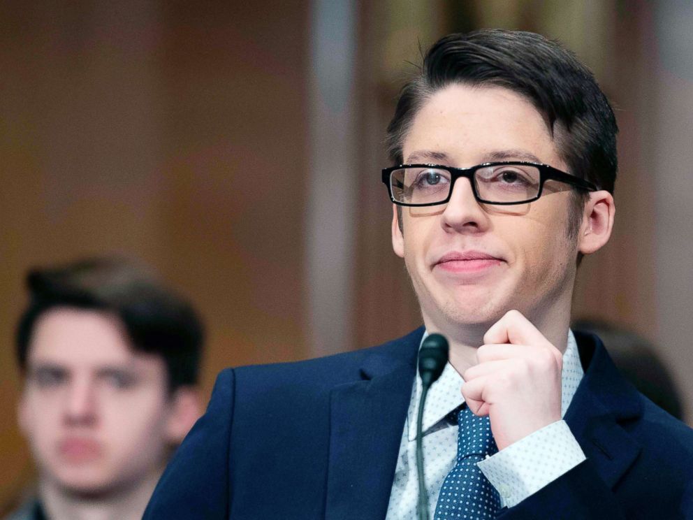 PHOTO: Ethan Lindenberger speaks before the Senate Committee on Health, Education, Labor and Pensions on Capitol Hill in Washington, D.C., March 5, 2019.