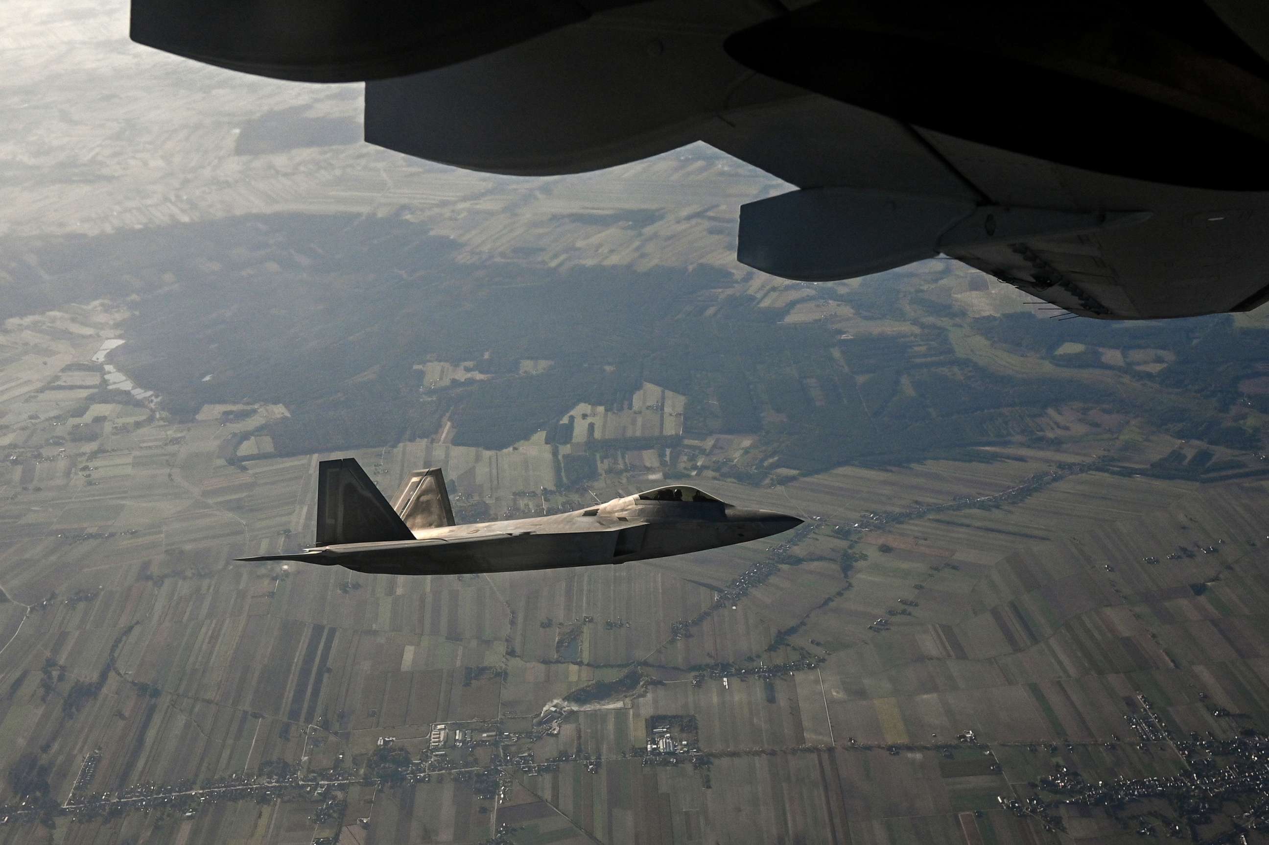 PHOTO: The F-22 Raptor takes part in a NATO Air Shieling exercise at the 32nd Air Tactical Base, Oct. 12, 2022, in Lask, Poland.