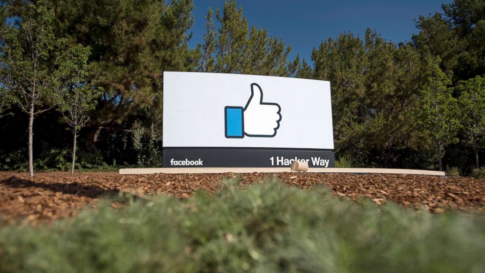 The "Like" logo is displayed at Facebook Inc. headquarters in Menlo Park, Calif., Oct. 22, 2015.
