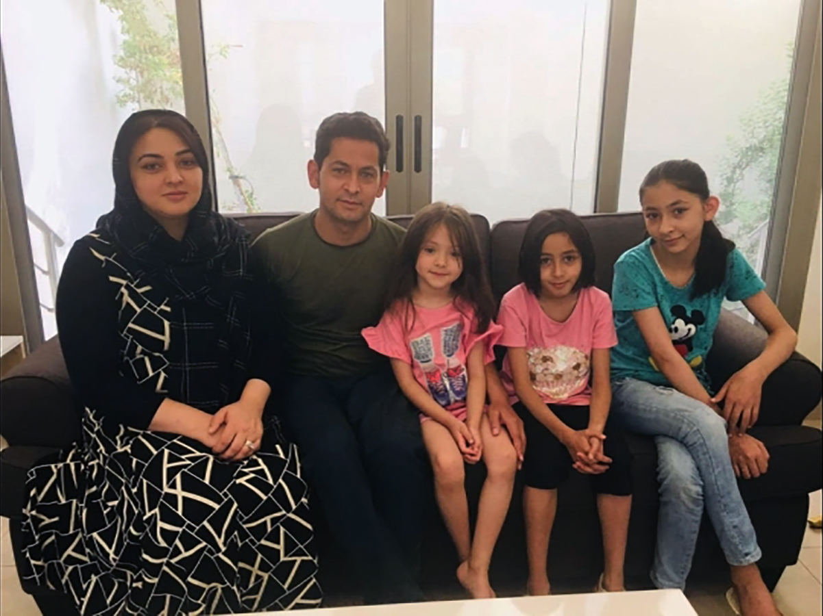 PHOTO: Abdul, his wife Lima, and their three daughters escaped from Afghanistan during the massive U.S. evacuation effort after Taliban fighters came to their house and threatened the former interpreter for U.S. forces.