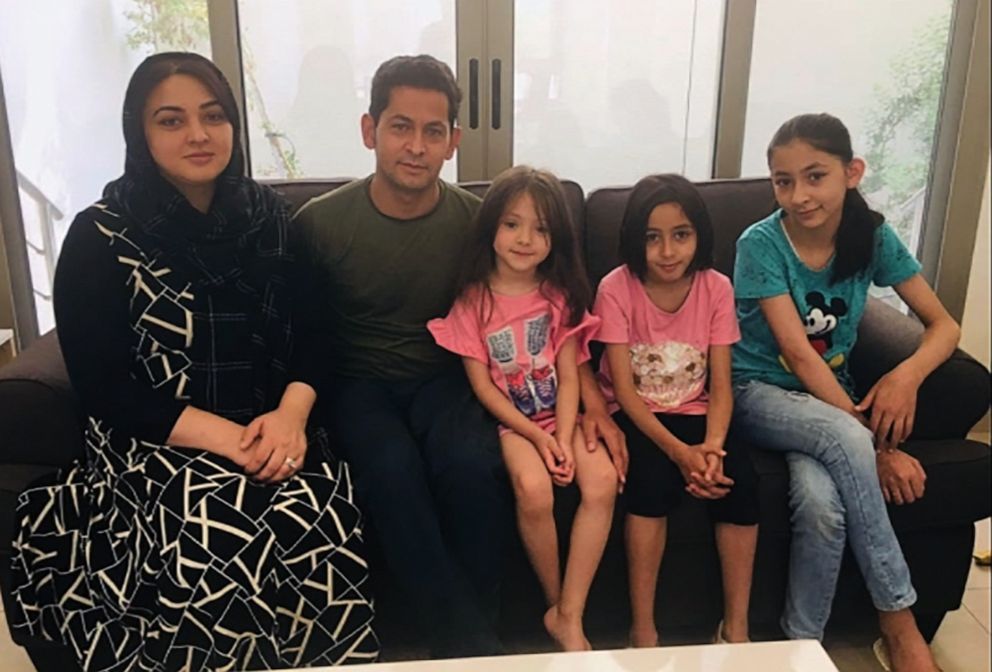 PHOTO: Abdul, his wife Lima, and their three daughters escaped from Afghanistan during the massive U.S. evacuation effort after Taliban fighters came to their house and threatened the former interpreter for U.S. forces.