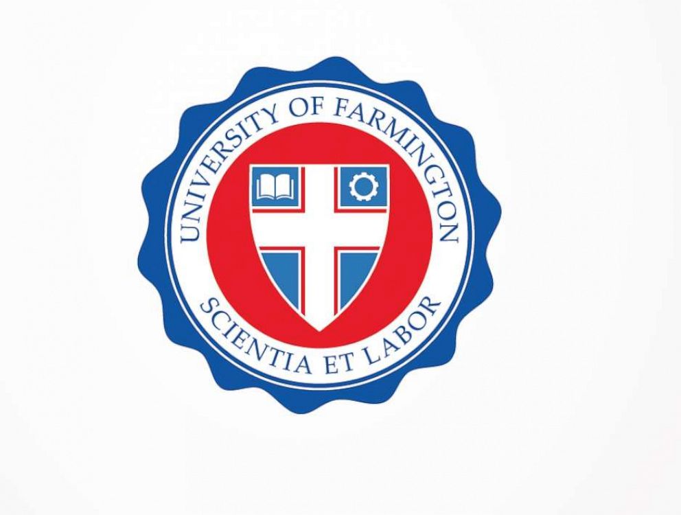 PHOTO: The logo used by the The University of Farmington, a fake school in Michigan, part of an undercover operation by the Department of Homeland Security.