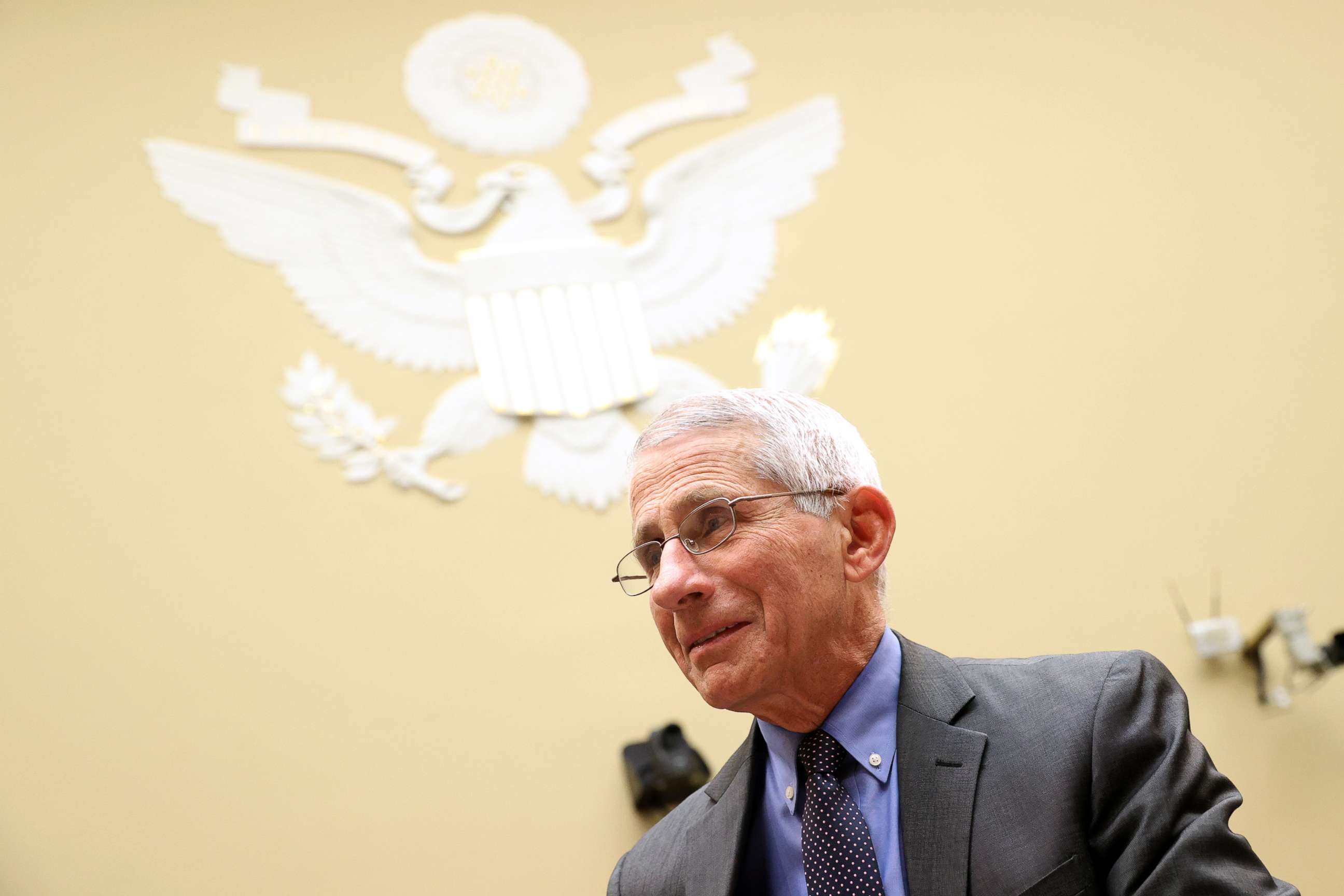PHOTO: Anthony Fauci, director of the NIH National Institute of Allergy and Infectious Diseases appears during a House Oversight and Reform Committee hearing on Coronavirus Preparedness and Response, March 12, 2020, in Washington, D.C. 