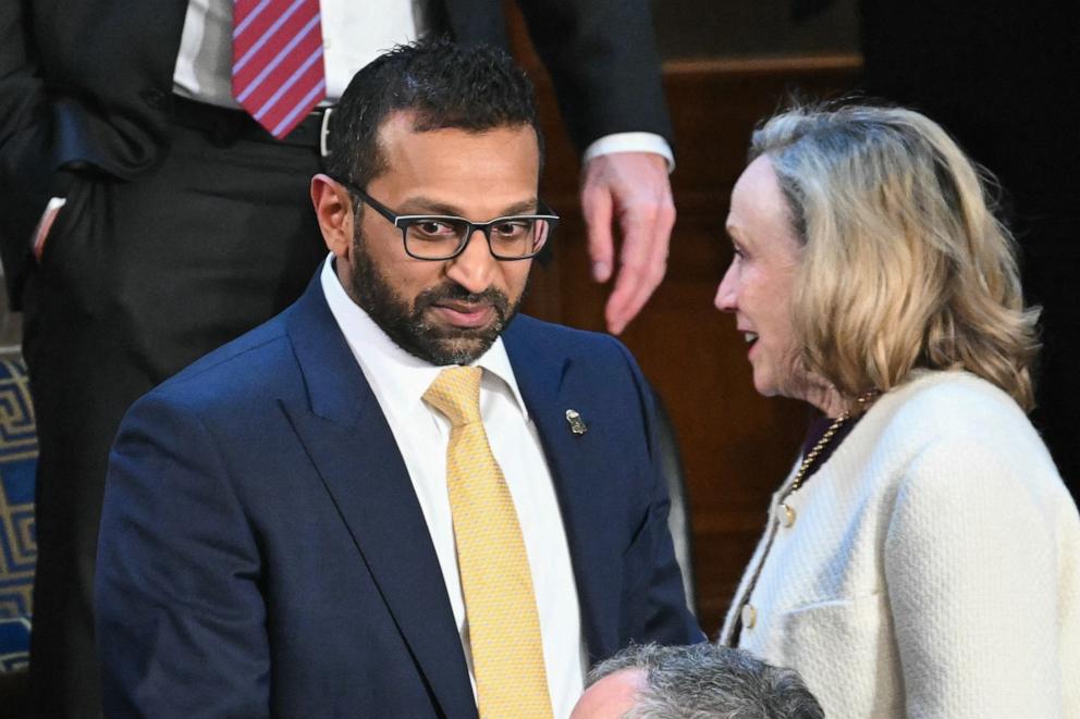 PHOTO: FBI Director Kash Patel arrives for US President Donald Trump's address to a joint session of Congress in the House Chamber of the US Capitol in Washington, DC, on March 4, 2025. 