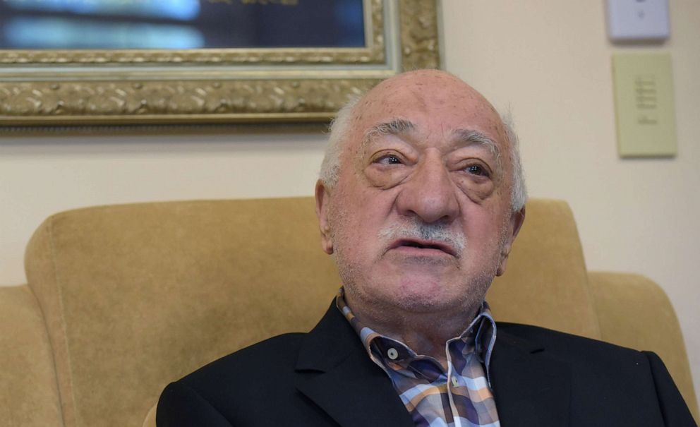 PHOTO: Turkish preacher Fethullah Gulen speaks to members of the media from his home, Sept. 22, 2016, at the Golden Generation Worship and Retreat Center in Saylorsburg, Pa.