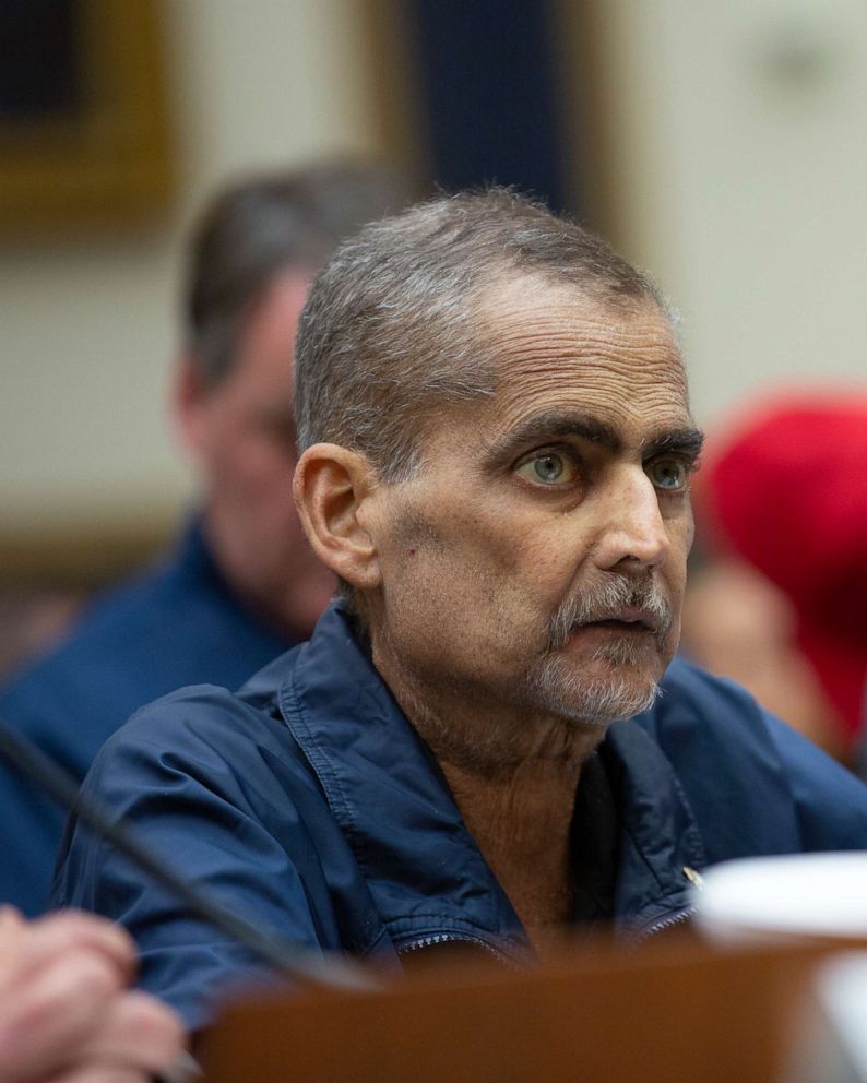 PHOTO: NYPD Detective Luis Alvarez testifies at a hearing on the 9-11 Victims fund before the Judiciary subcommittee on Capitol Hill in Washington D.C. on June 11, 2019.