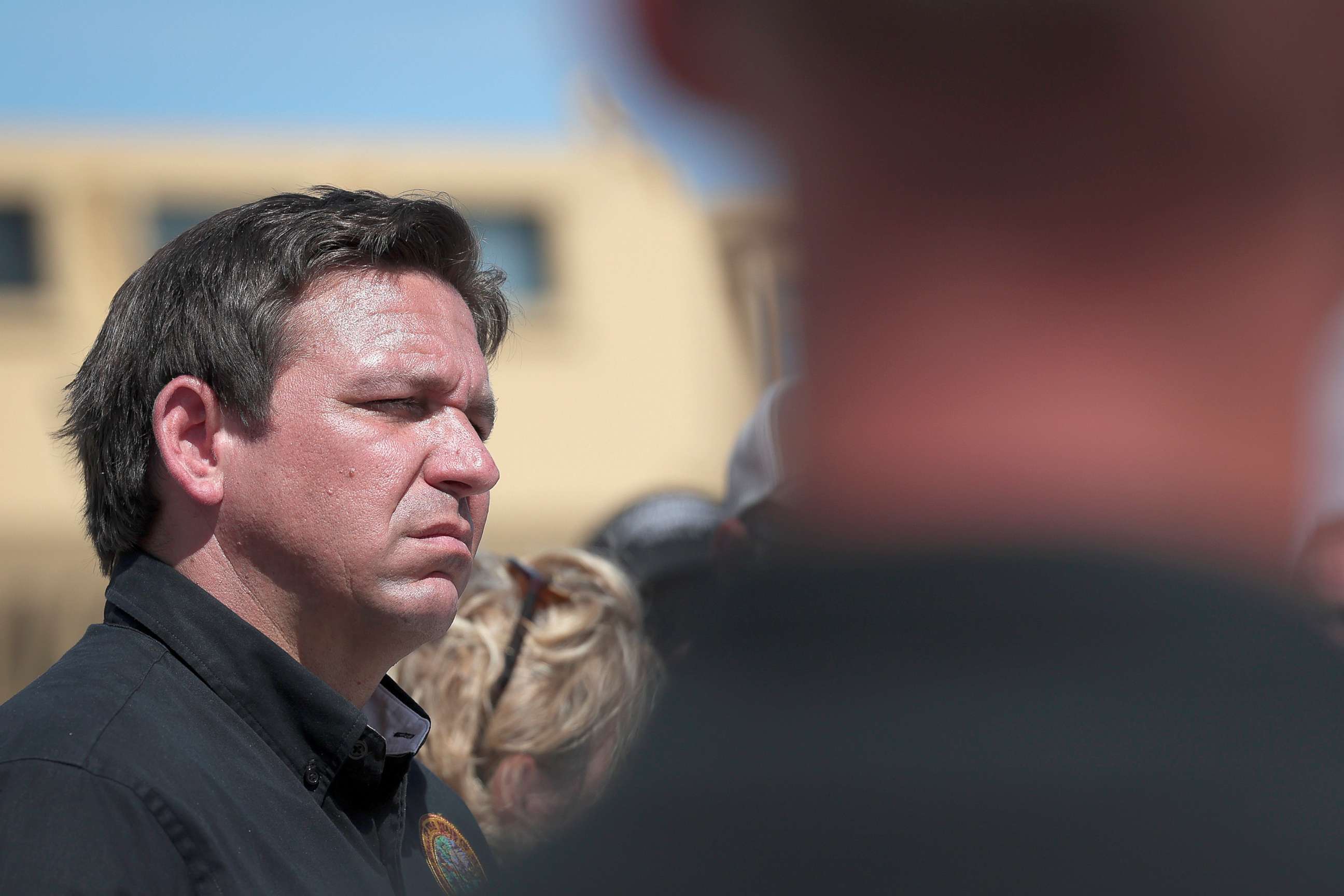 PHOTO: Florida Gov. Ron DeSantis speaks during a press conference in Matlacha Fla., Oct. 5, 2022.