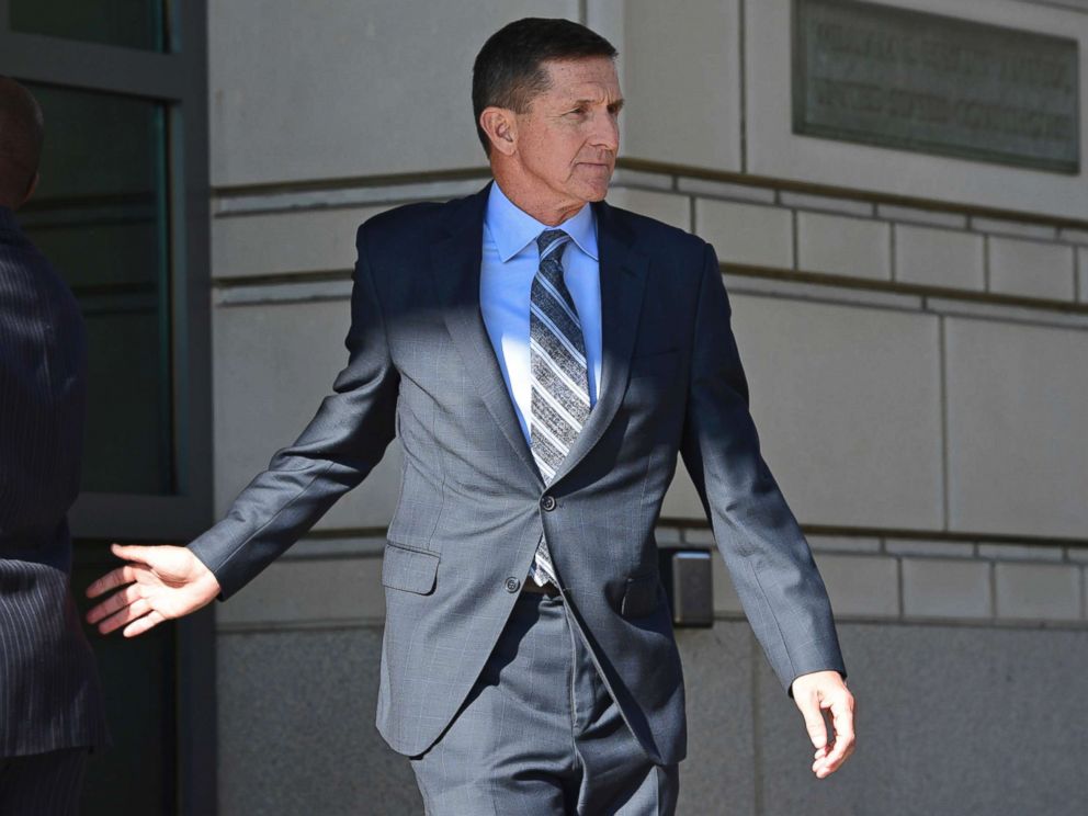 PHOTO: Former Trump national security adviser Michael Flynn leaving the federal court in Washington, Dec. 1, 2017. 