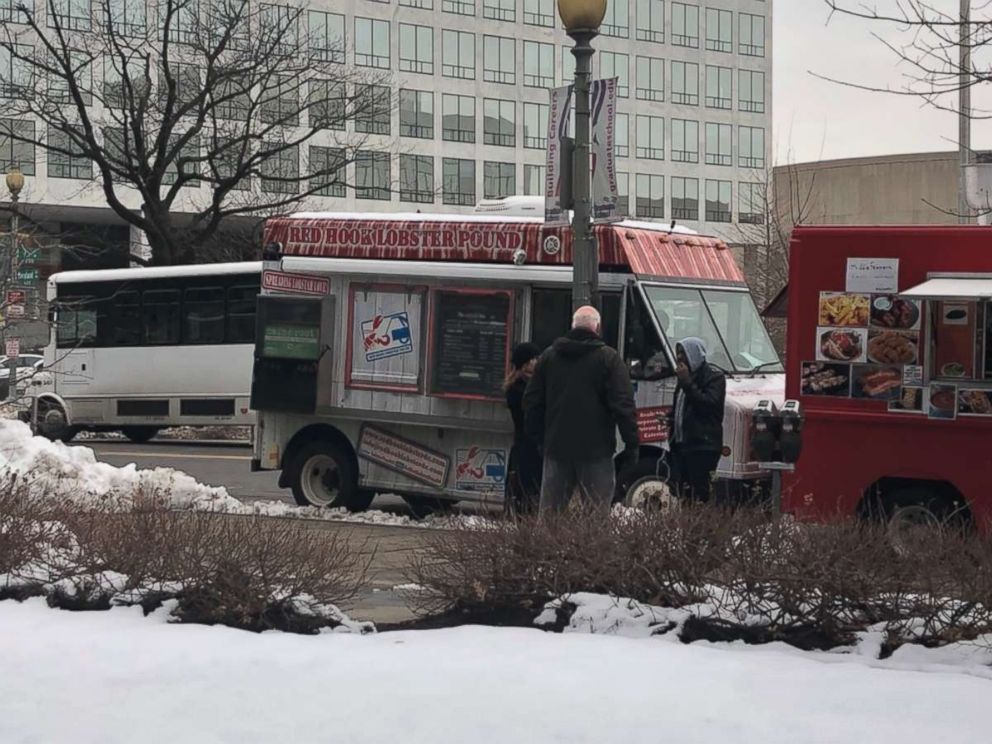 PHOTO:Food trucks outside L'Enfant Plaza.