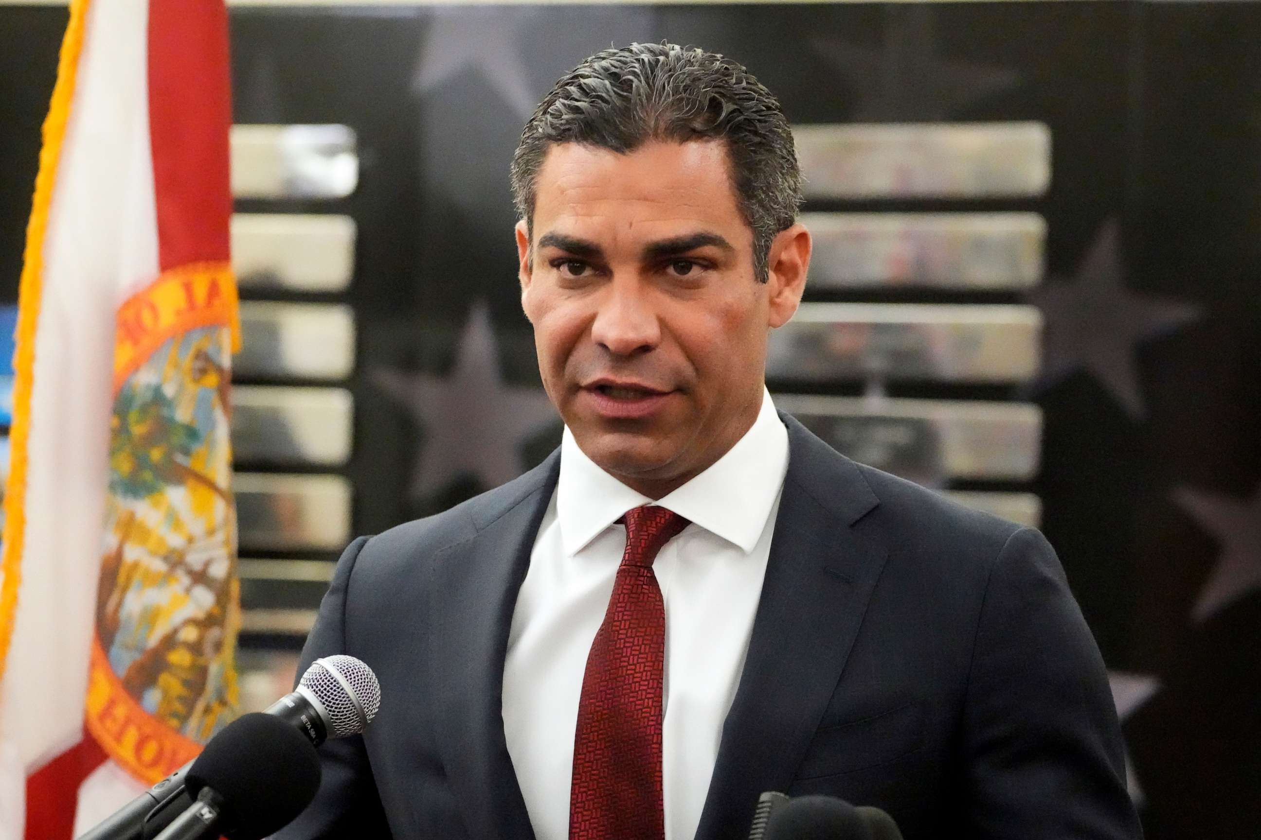 PHOTO: Miami Mayor Francis Suarez speaks during a news conference June 12, 2023, in Miami.