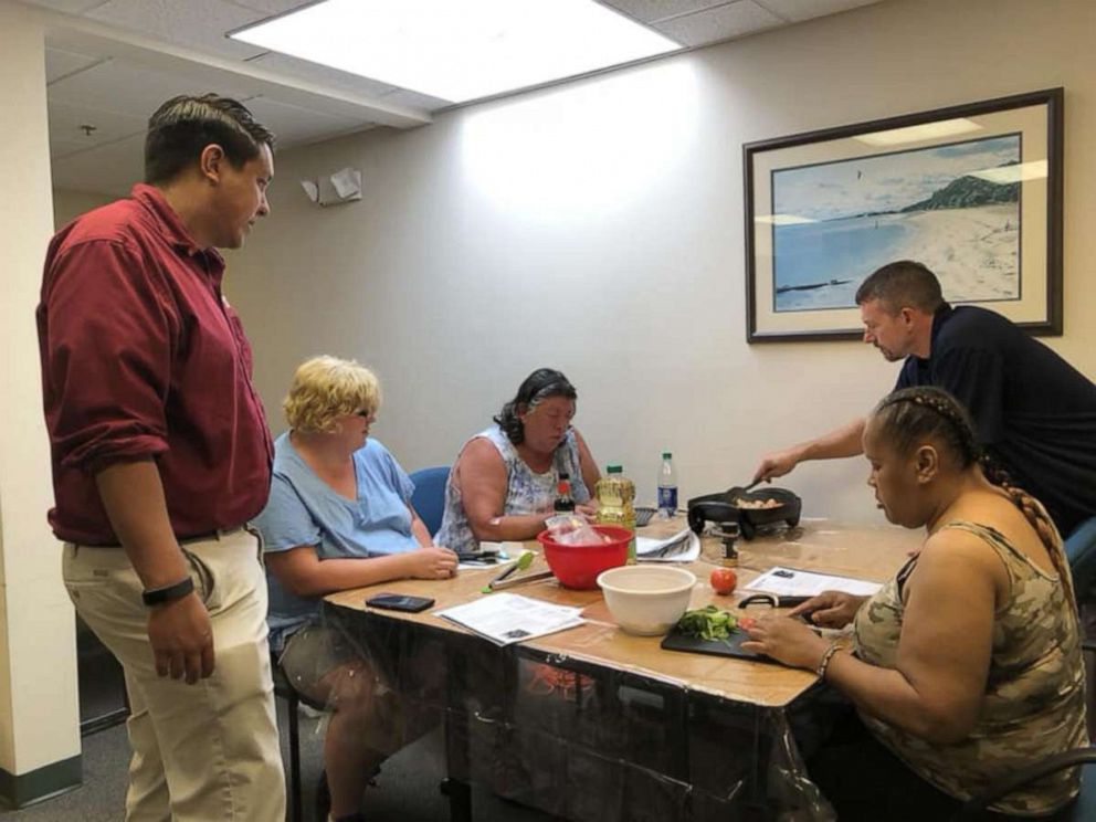 PHOTO: In this photo from October, 2018, participants learn how to cook nutritious meals at the Healthy Food Pharmacy in Warsaw, Va.