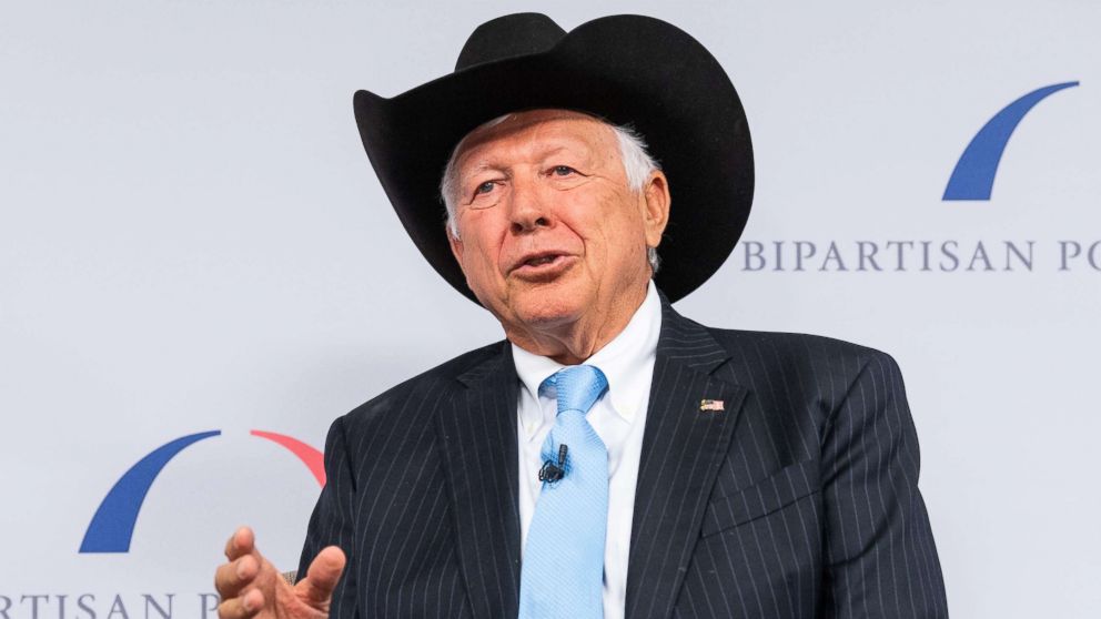 Foster Friess is seen here speaking at the Restoring Our Democracy program at the Bipartisan Policy Center.
