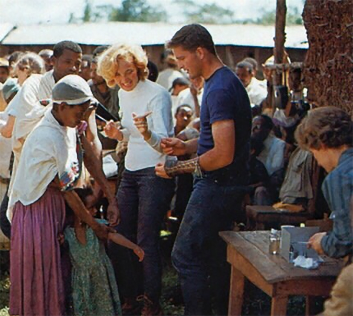 PHOTO: Patti and John Garamendi in Ethiopia with the Peace Corps in the early 1960's. 