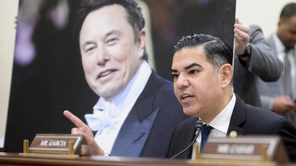 PHOTO: Rep. Robert Garcia questions the witnesses during a House Committee on Oversight and Government Reform Subcommittee on Capitol Hill, Feb. 12, 202.