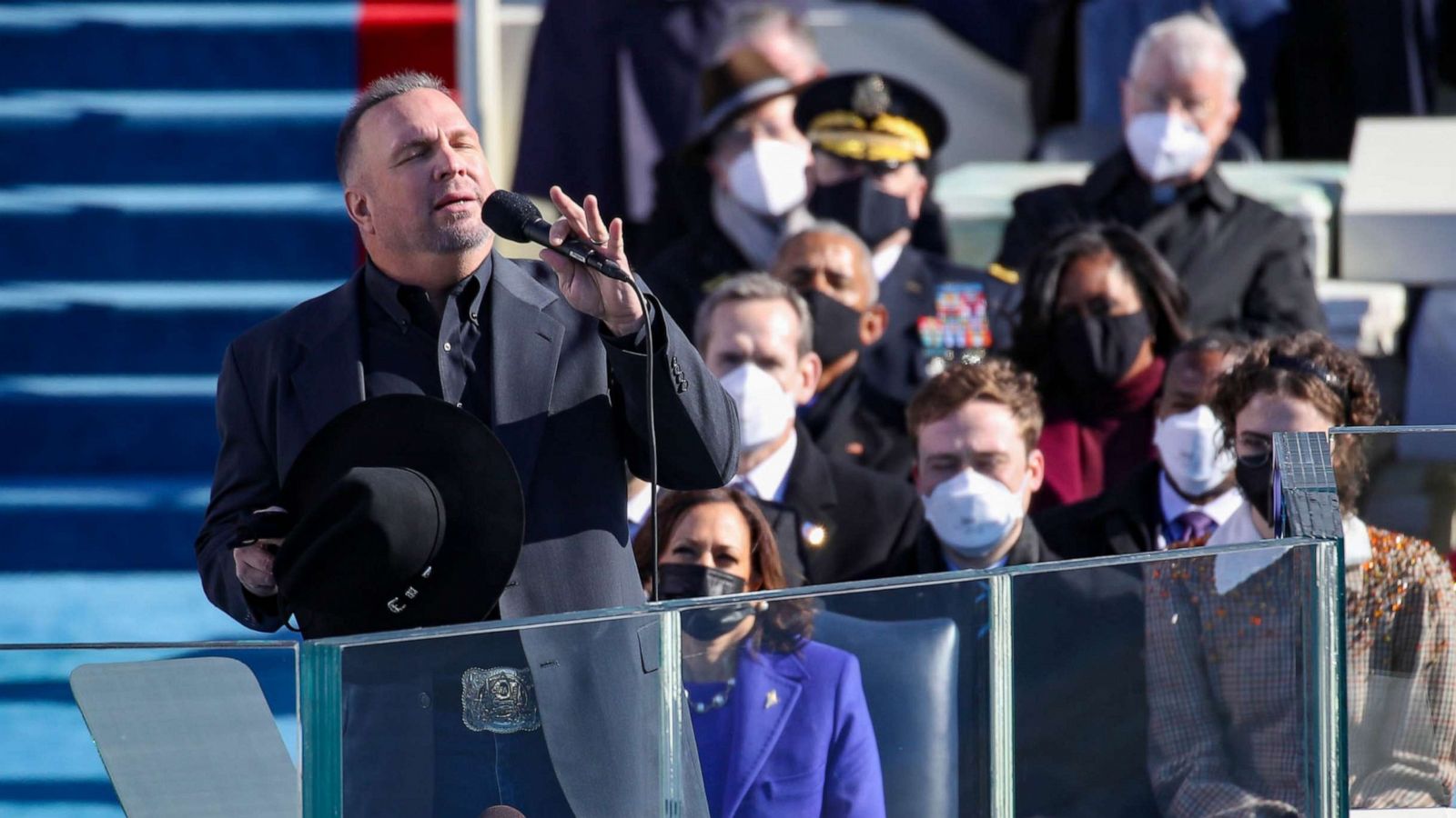 PHOTO: Garth Brooks performs at the inauguration of President Joe Biden on the West Front of the U.S. Capitol on Jan. 20, 2021, in Washington, D.C.