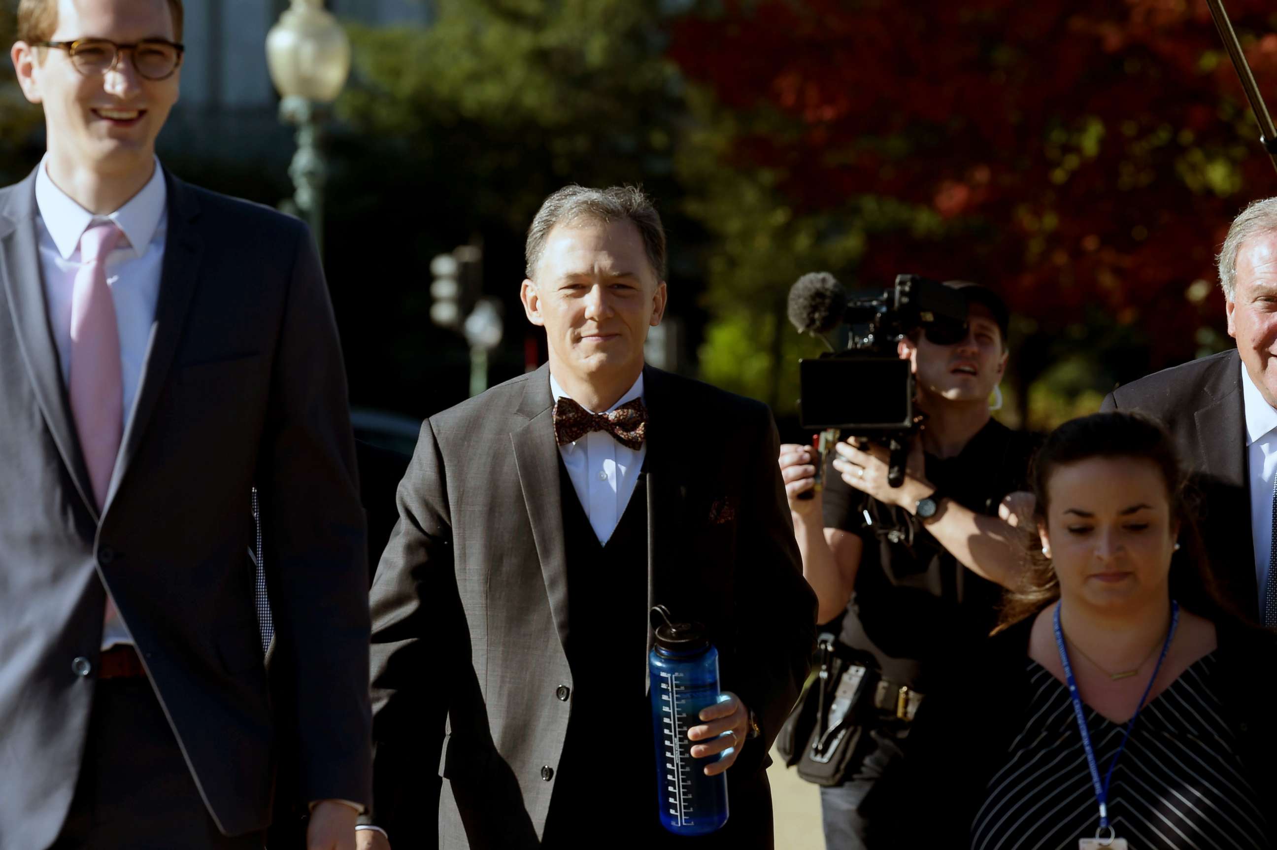 PHOTO: Deputy undersecretary of State George Kent arrives for a deposition in front of the House of Representatives committees on Oct. 15, 2019 in Washington, D.C.