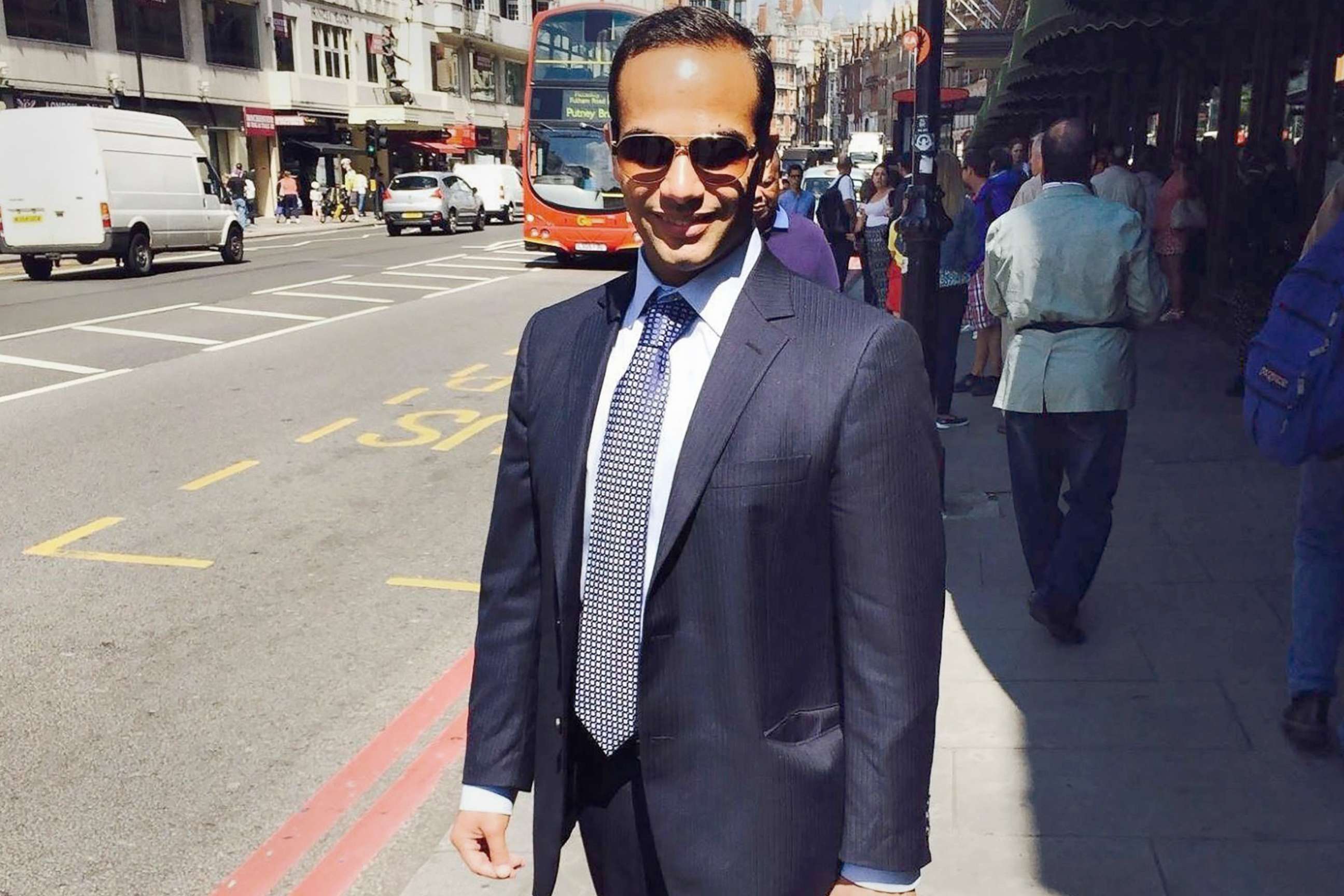 PHOTO: This undated image of George Papadopoulos posing on a street of London which was posted to his LinkedIn profile. Former Trump campaign aide George Papadopoulos, pleaded guilty to lying to the FBI about his Kremlin-related contacts.