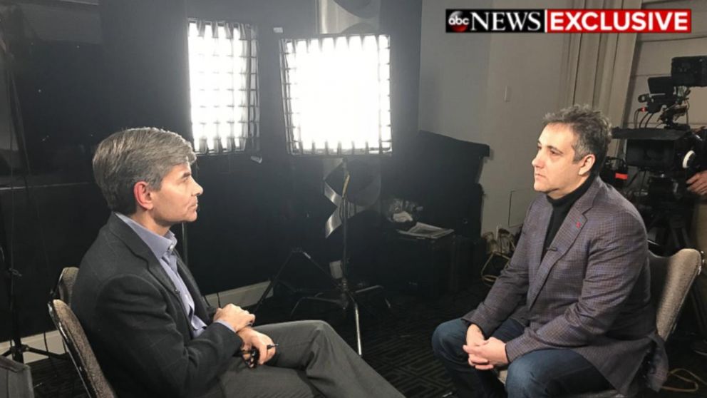 PHOTO: Michael Cohen sits down for an interview with ABC News Chief Anchor George Stephanopoulos on "Good Morning America," Friday, Dec. 14, 2018.