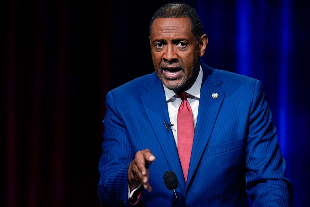 PHOTO: Vernon Jones participates in Georgia's 10th Congressional District republican primary election runoff debate, June 6, 2022, in Atlanta.