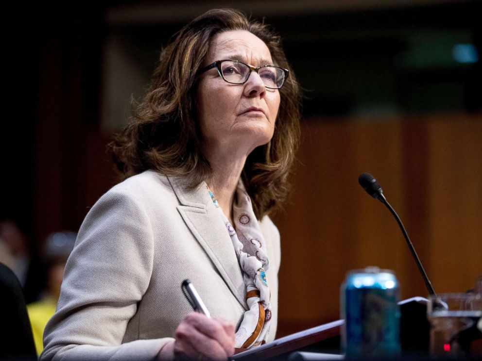 PHOTO: Gina Haspel, President Donald Trumps pick to lead the Central Intelligence Agency, pauses while testifying at her confirmation hearing before the Senate Intelligence Committee, on Capitol Hill, May 9, 2018, in Washington.