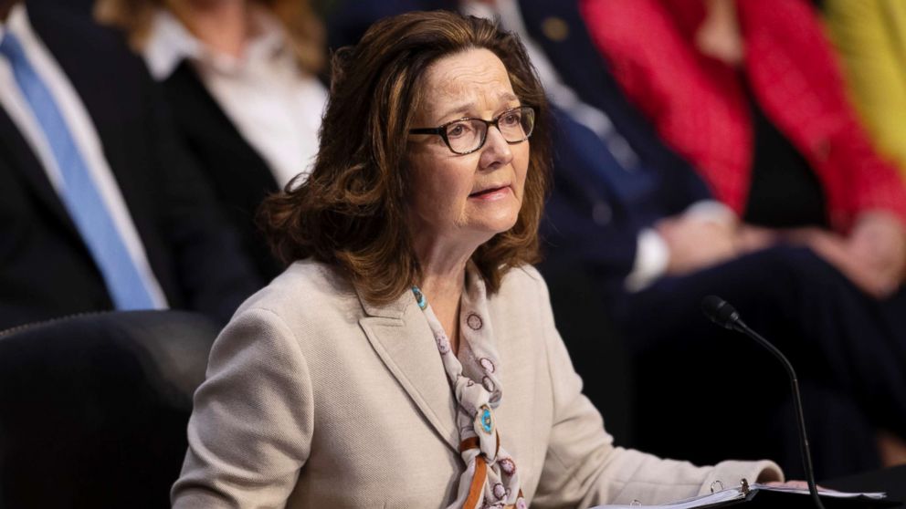 Gina Haspel testifies at her confirmation hearing before the Senate Intelligence Committee, on Capitol Hill in Washington, May 9, 2018.