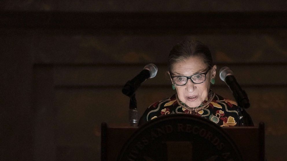 Justice Ginsburg calls immigrants key to fixing "stains" on American society. 