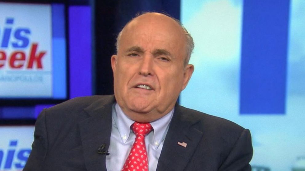 PHOTO: Rudy Giuliani appears on "This Week."