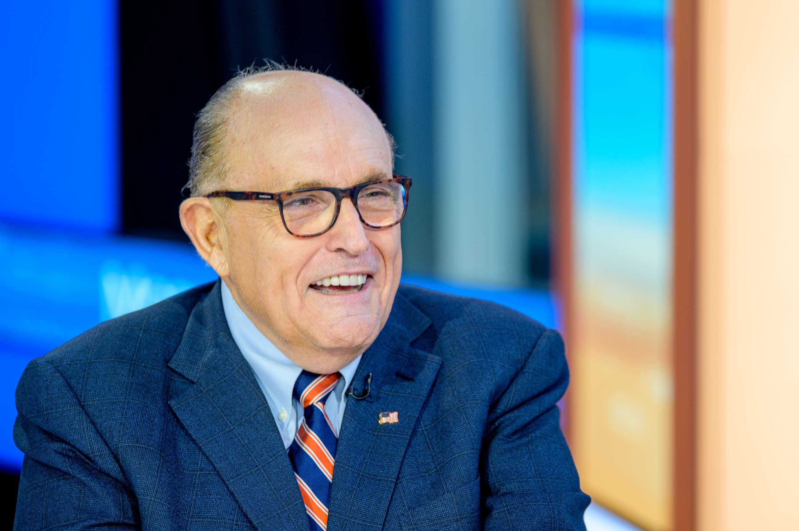 PHOTO: Former New York City Mayor and attorney to President Donald Trump, Rudy Giuliani, visits Fox Business Network Studios on Sept. 23, 2019, in New York.