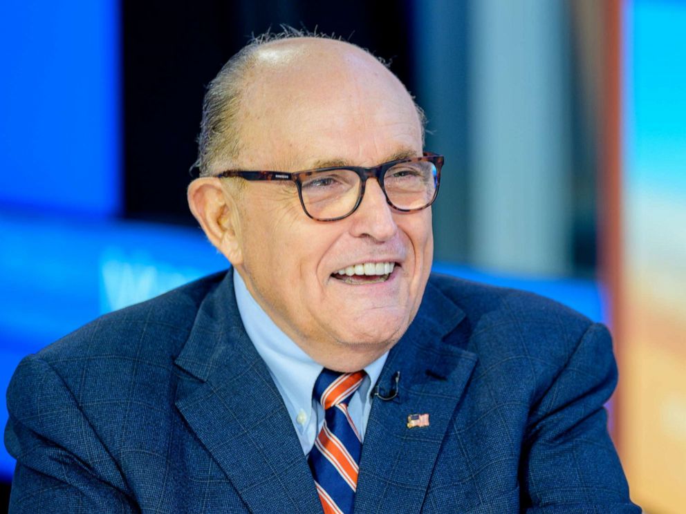 PHOTO: Former New York City Mayor and attorney to President Donald Trump, Rudy Giuliani, visits Fox Business Network Studios on Sept. 23, 2019, in New York.