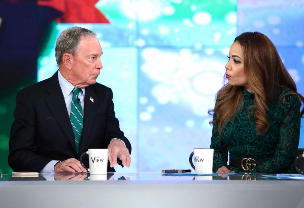 PHOTO: Michael Bloomberg appears on ABC's "The View," Dec. 12, 10.