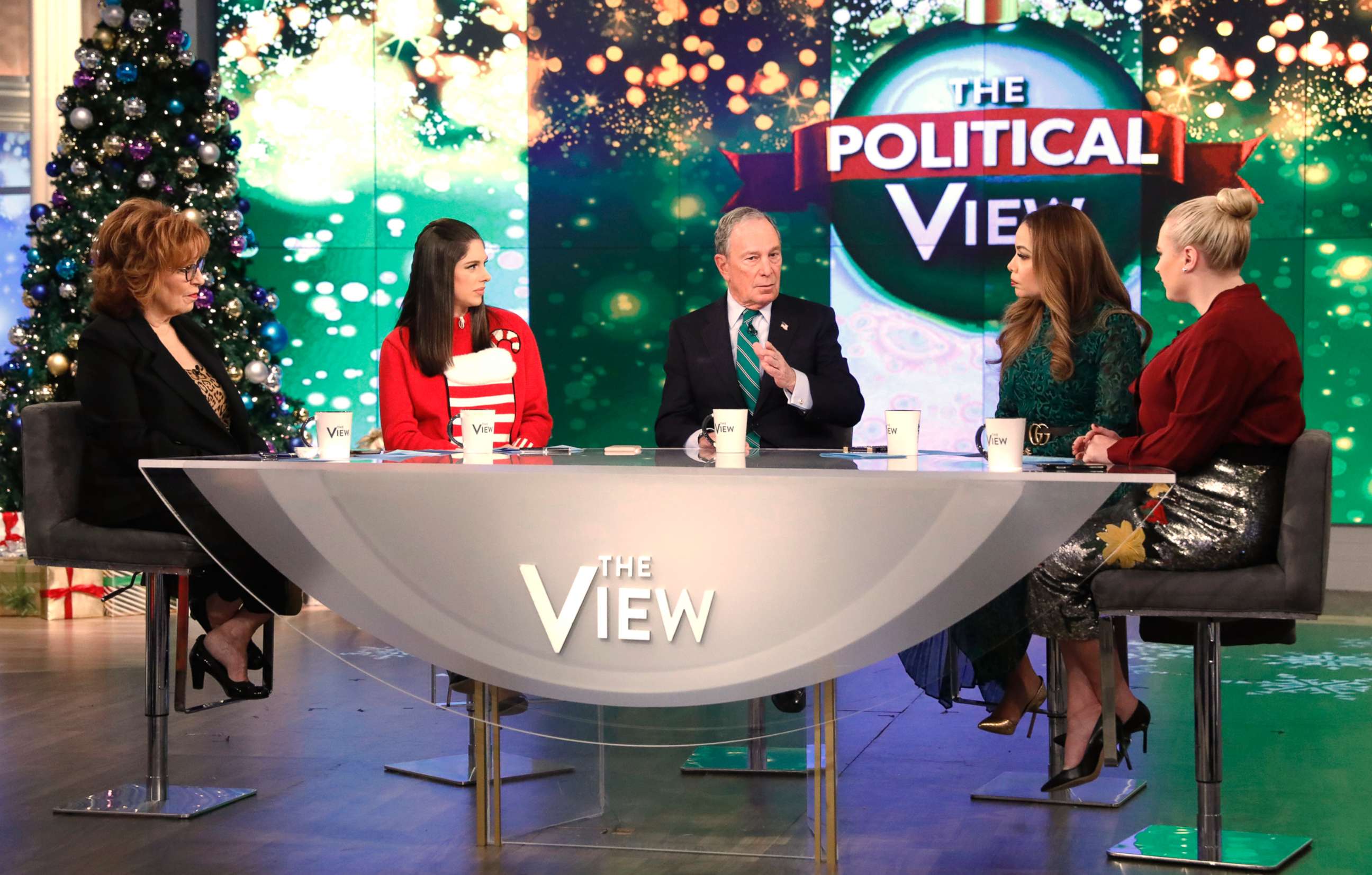 PHOTO: Michael Bloomberg appears on ABC's "The View," Dec. 12, 10.