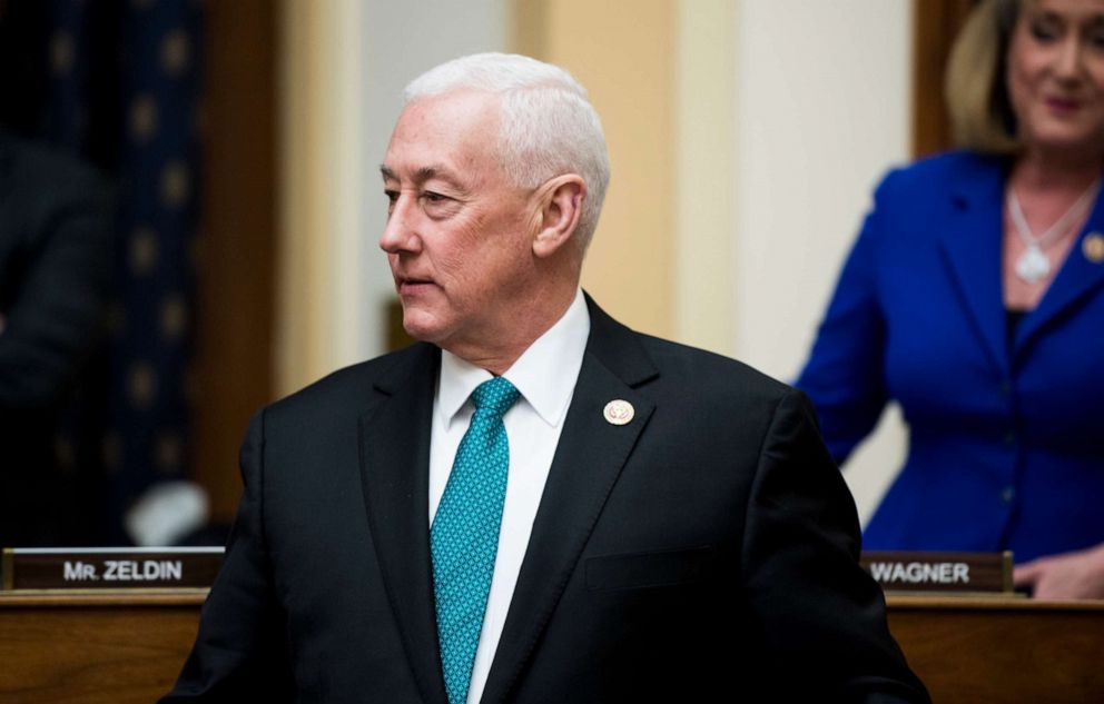 PHOTO: In this file photo, Rep. Greg Pence takes his seat for the House Foreign Affairs Committee hearing on "NATO at 70: An Indispensable Alliance" on March 13, 2019.