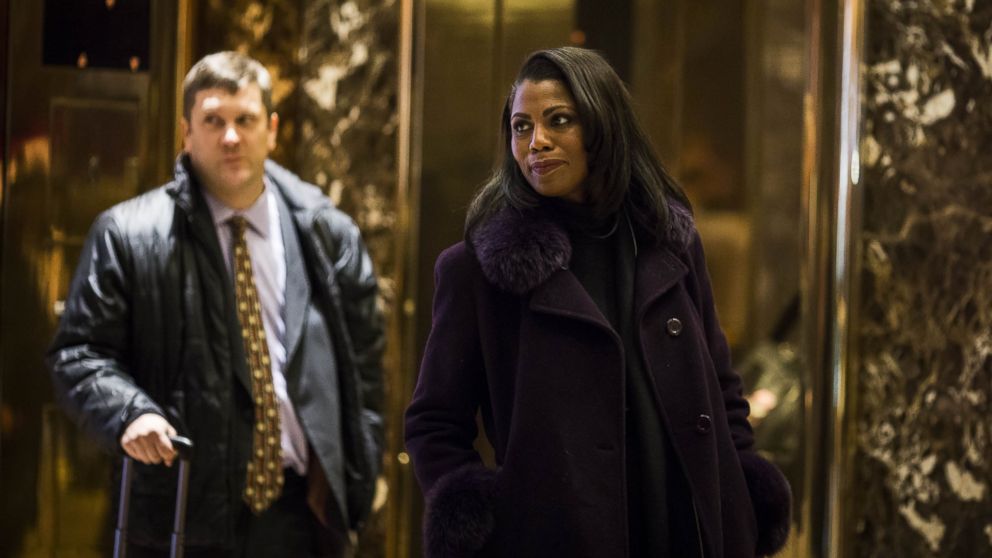 Omarosa Manigault arrives at Trump Tower in New York, Dec. 13, 2016. 