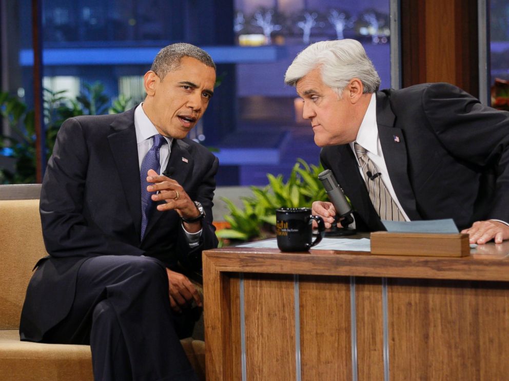 PHOTO: President Barack Obama appears on The Tonight Show with Jay Leno on October 24, 2012.