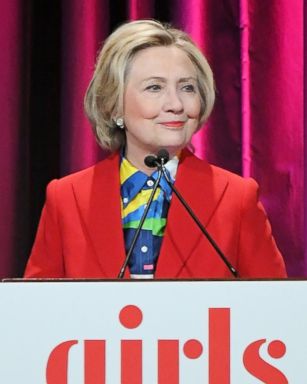 PHOTO: Hillary Clinton speaks during the 2017 Girls Inc. New York luncheon celebrating women of achievement at New York Marriott Marquis Hotel on March 7, 2017 in New York.