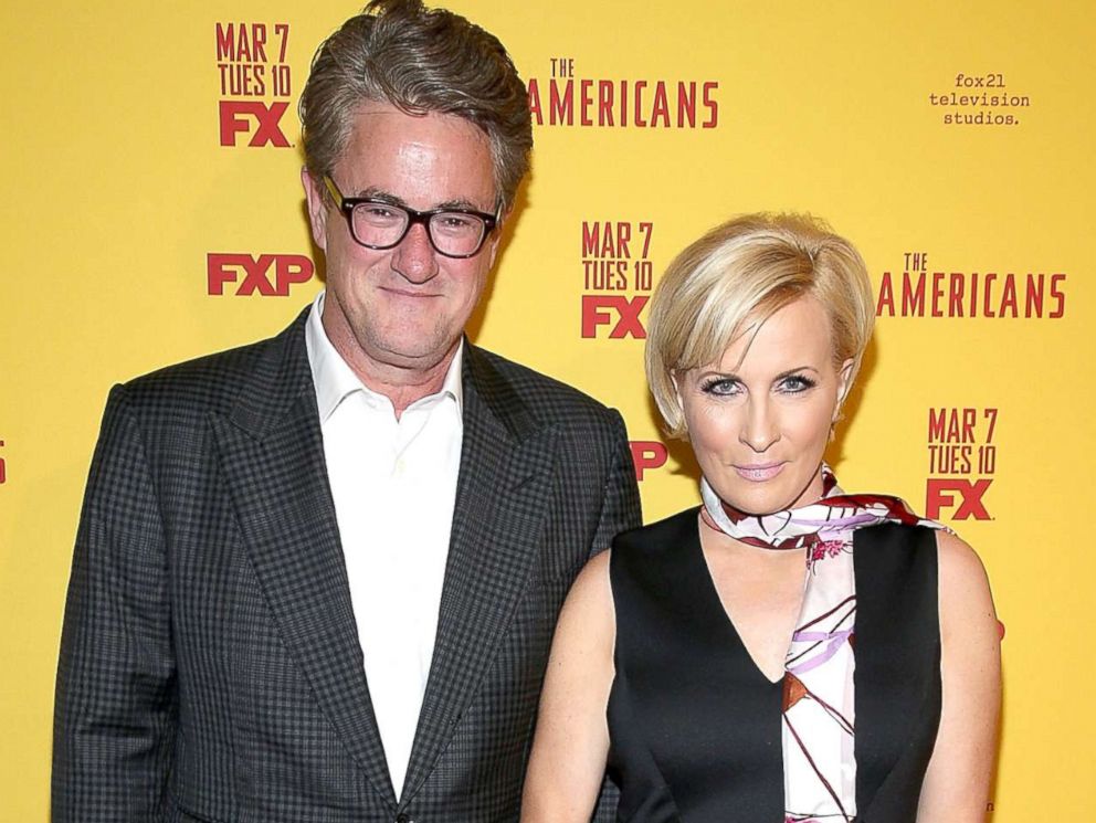 PHOTO: Television hosts Joe Scarborough and Mika Brzezinski attend The Americans Season 5 Premiere at DGA Theater on Feb. 25, 2017 in New York.
