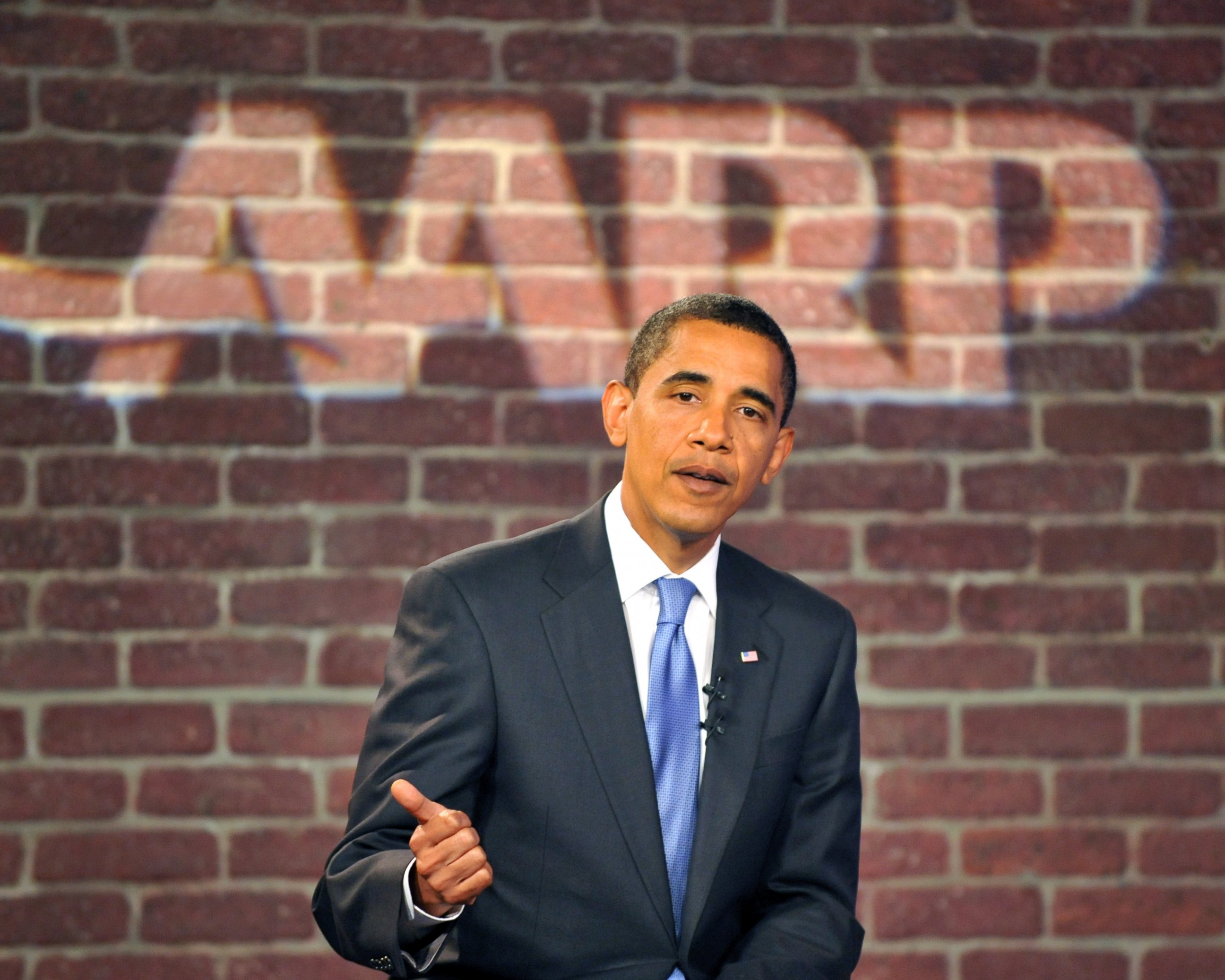 PHOTO: President Barack Obama speaks during a meeting at the American Association of Retired Persons (AARP) headquarters to discuss his health care plan and its effects on senior citizens, July 28, 2009, in Washington, D.C. 