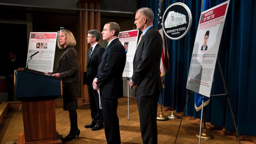 Acting Assistant Attorney General of National Security Mary McCord speaks during a press conference to announce criminal charges against three Russians for the 2014 hacking of Yahoo at the U.S. Department of Justice March 15, 2017 in Washington, D.C.

