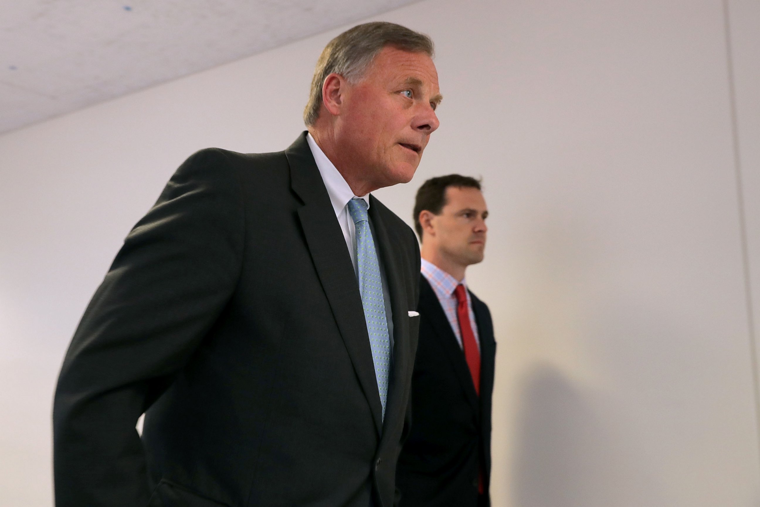 PHOTO: Senate Intelligence Committee Chairman Richard Burr arrives for a closed-door committee meeting in the Hart Senate Office Building on Capitol Hill, June 6, 2017 in Washington, DC.