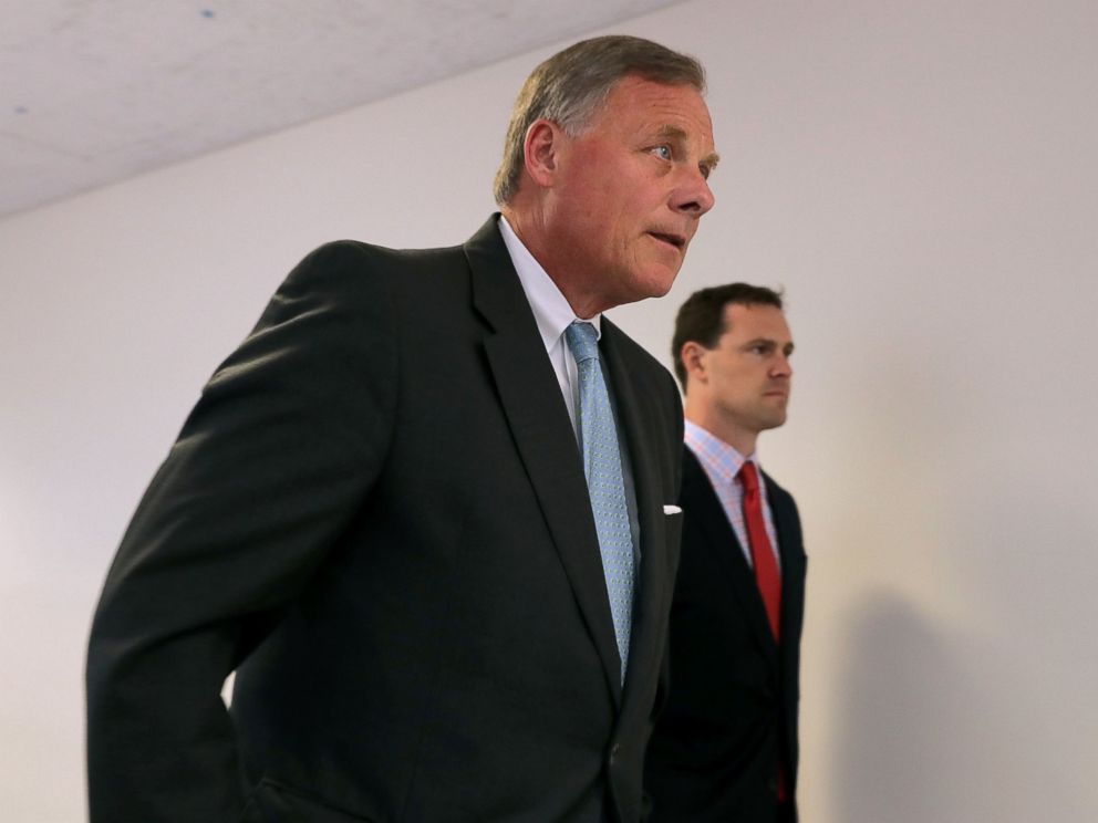PHOTO: Senate Intelligence Committee Chairman Richard Burr arrives for a closed-door committee meeting in the Hart Senate Office Building on Capitol Hill, June 6, 2017 in Washington, DC.