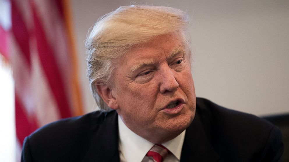 President-elect Donald Trump speaks during a meeting with technology executives at Trump Tower, Dec. 14, 2016, in New York.