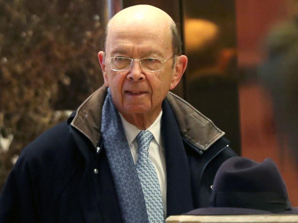 PHOTO: Wilbur Ross arrives at Trump Tower, Dec. 15, 2016, in New York.