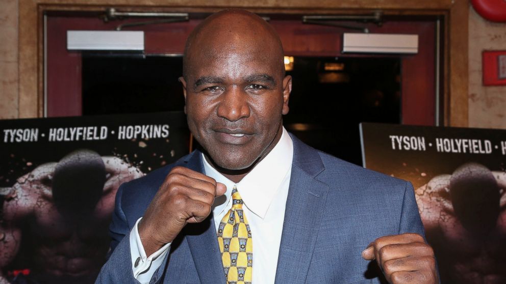 Evander Holyfield attends "Champs" New York Screening, March 12, 2015.